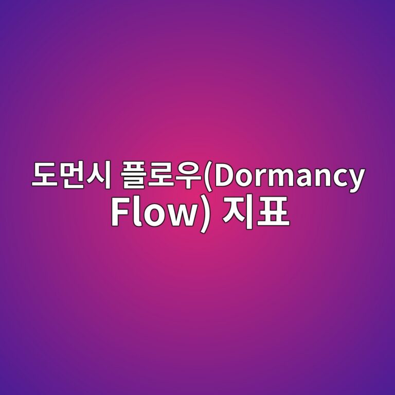 도먼시 플로우(Dormancy Flow) 지표의 투자 활용 사례 7 eb8f84eba8bcec8b9c ed948ceba19cec9ab0dormancy flow eca780ed919c 1786105872