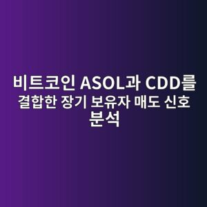 비트코인 ASOL과 CDD를 결합한 장기 보유자 매도 신호 분석 8 ebb984ed8ab8ecbd94ec9db8 asoleab3bc cddeba5bc eab2b0ed95a9ed959c ec9ea5eab8b0 ebb3b4ec9ca0ec9e90 eba7a4eb8f84 ec8ba0ed98b8 ebb684ec849d 1787797367