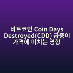비트코인 Coin Days Destroyed(CDD) 급증이 가격에 미치는 영향 7 ebb984ed8ab8ecbd94ec9db8 coin days destroyedcdd eab889eca69dec9db4 eab080eab2a9ec9790 ebafb8ecb998eb8a94 ec9881ed96a5 1787797463