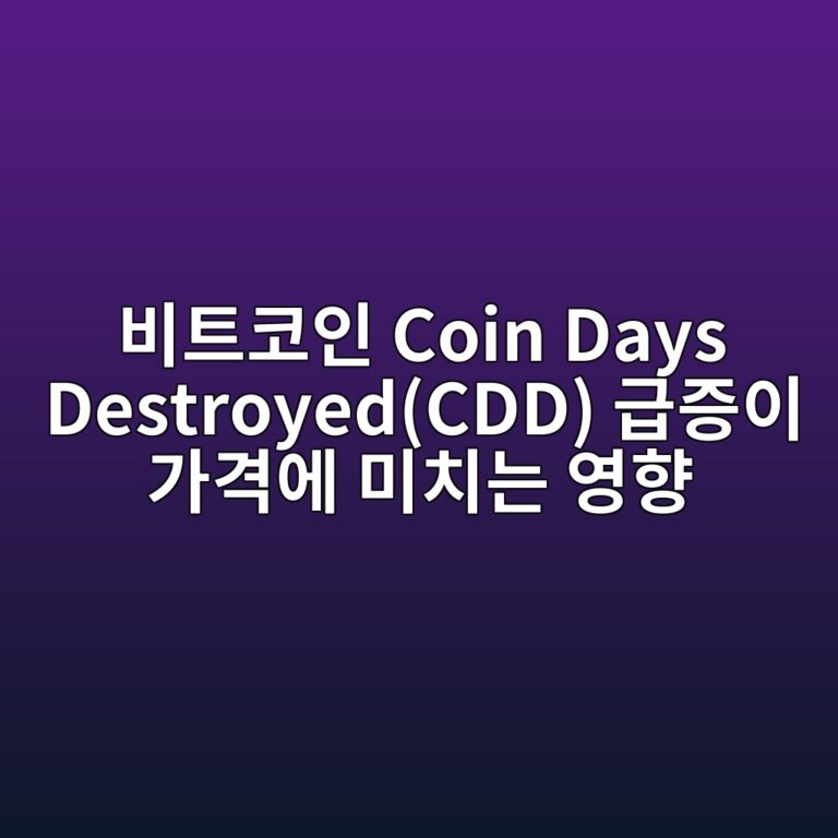 비트코인 Coin Days Destroyed(CDD) 급증이 가격에 미치는 영향 8 ebb984ed8ab8ecbd94ec9db8 coin days destroyedcdd eab889eca69dec9db4 eab080eab2a9ec9790 ebafb8ecb998eb8a94 ec9881ed96a5 1787797463