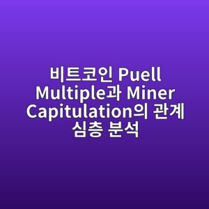 비트코인 Puell Multiple과 Miner Capitulation의 관계 심층 분석 3 ebb984ed8ab8ecbd94ec9db8 puell multipleeab3bc miner capitulationec9d98 eab480eab384 ec8bacecb8b5 ebb684ec849d 1787797995