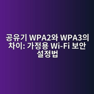 공유기 WPA2와 WPA3의 차이: 가정용 Wi-Fi 보안 설정법 4 eab3b5ec9ca0eab8b0 wpa2ec9980 wpa3ec9d98 ecb0a8ec9db4 eab080eca095ec9aa9 wi fi ebb3b4ec9588 ec84a4eca095ebb295 1791040164